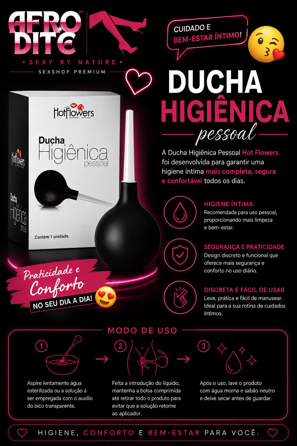 Ducha Higiênica Pessoal Hot Flowers