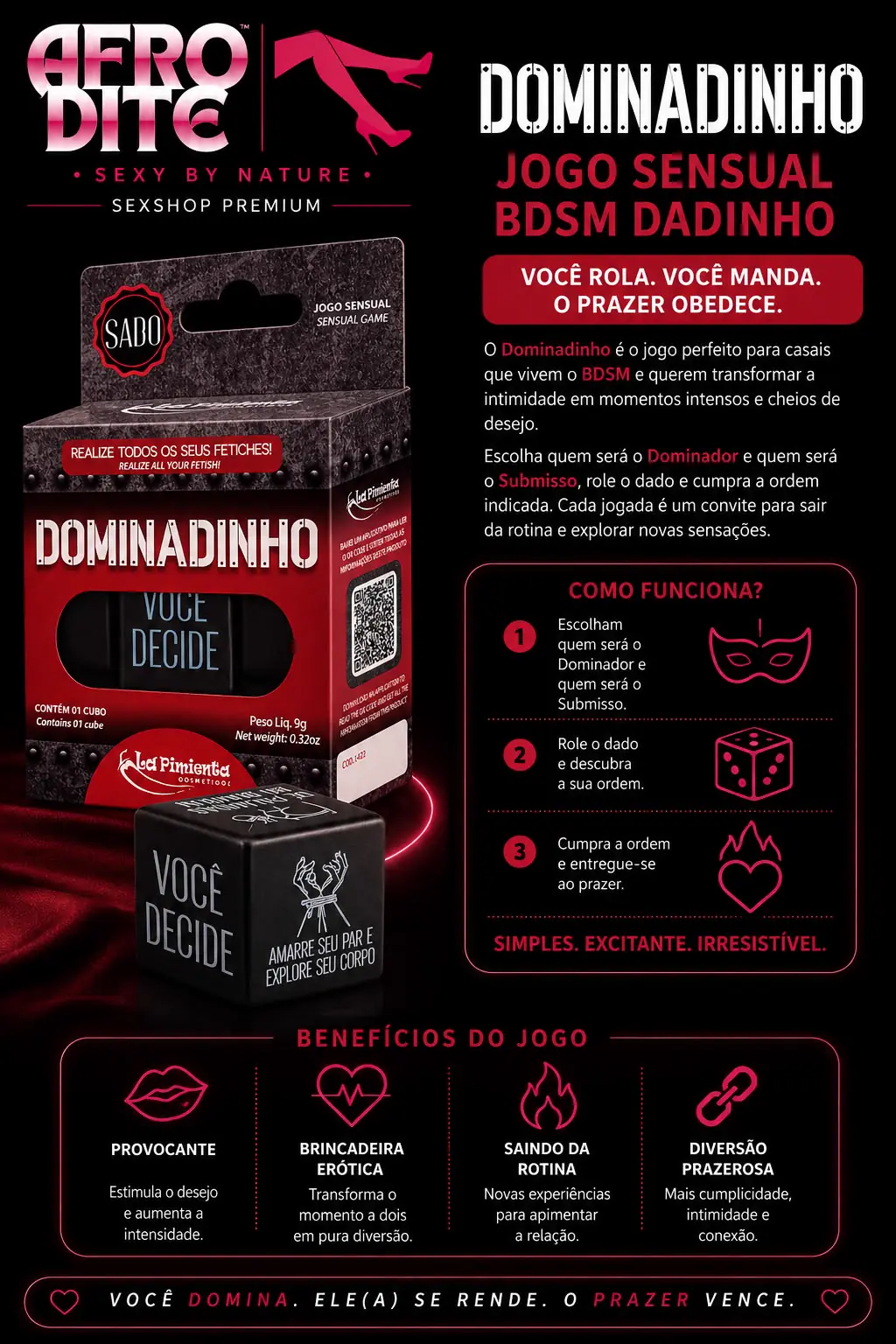 Jogo Sensual BDSM Dadinho