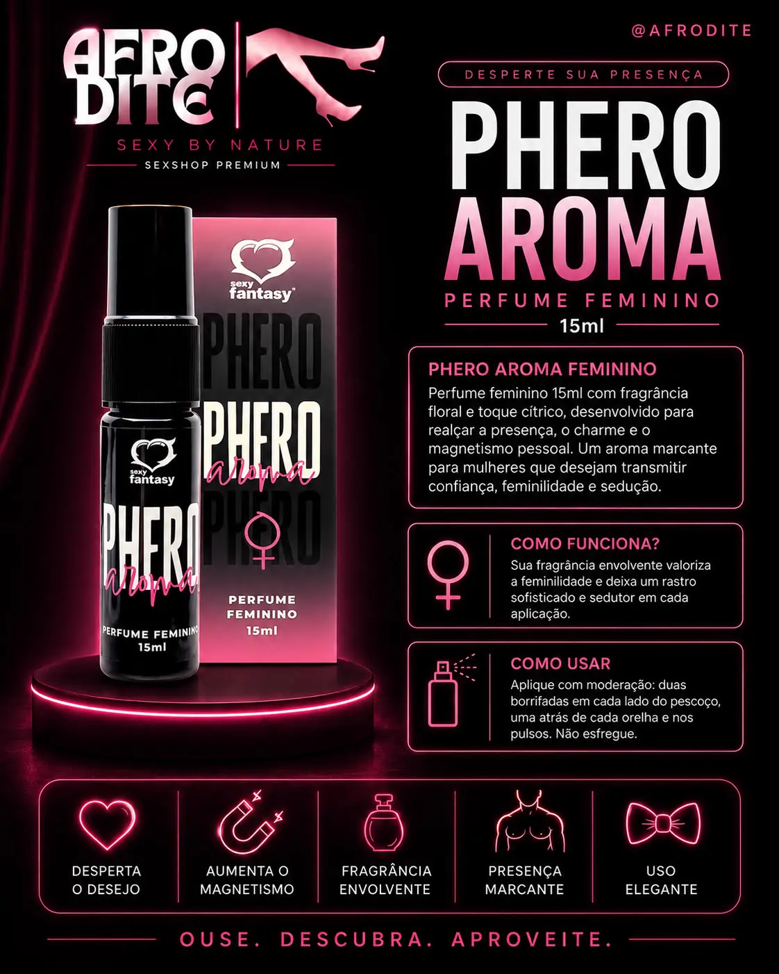 Phero Aroma Perfume Feminino 15ml