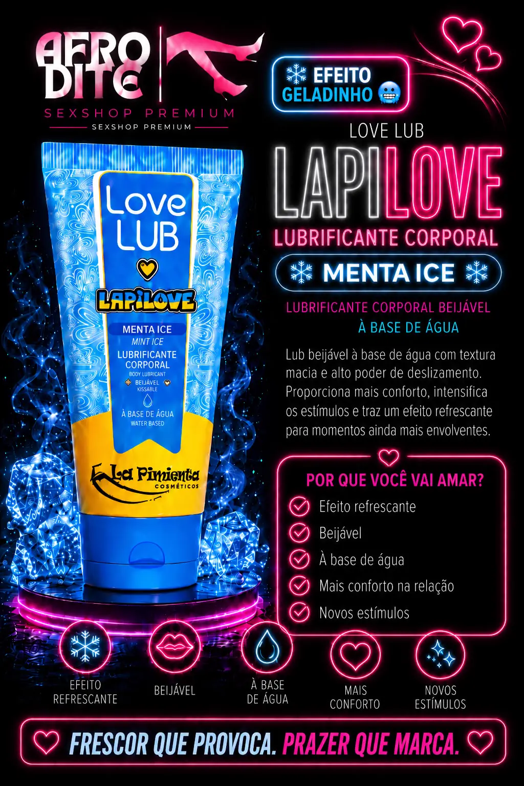 Lubrificante Corporal Menta Ice