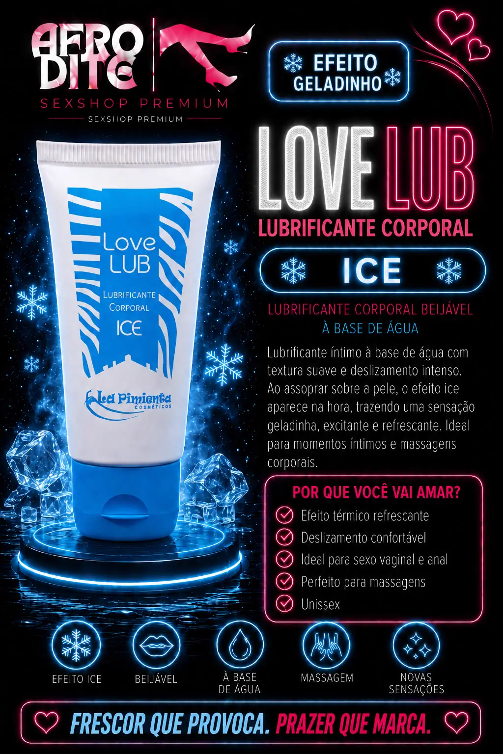 Lubrificante Corporal Ice — Efeito Geladinho