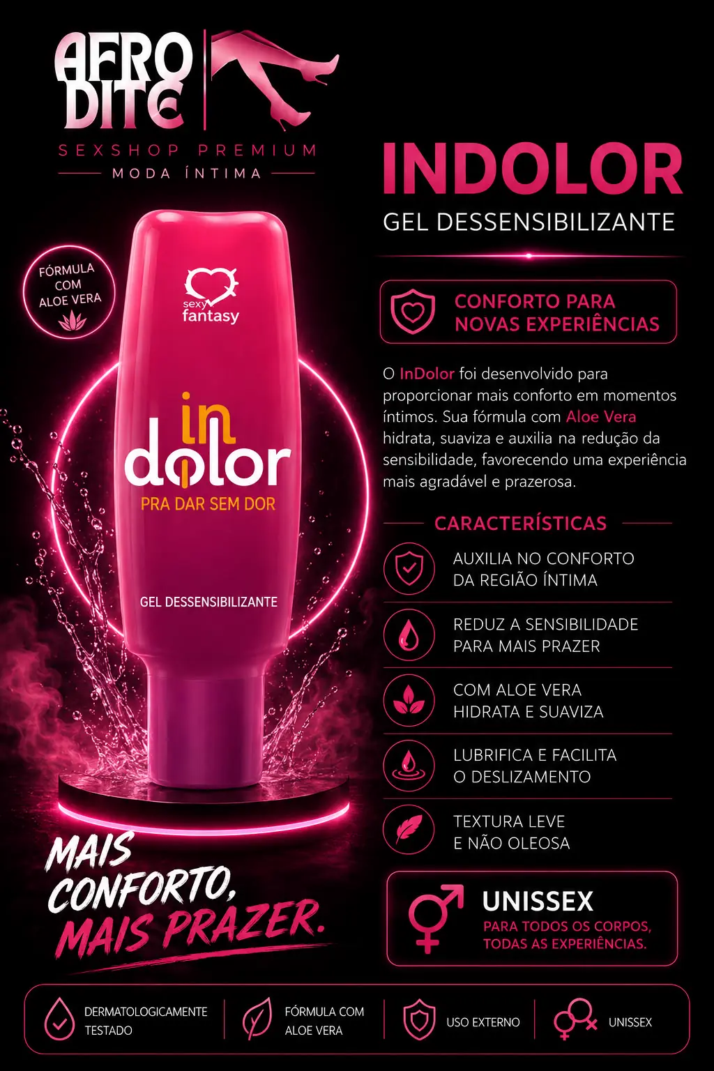 Gel Dessensibilizante Indolor com Aloe Vera