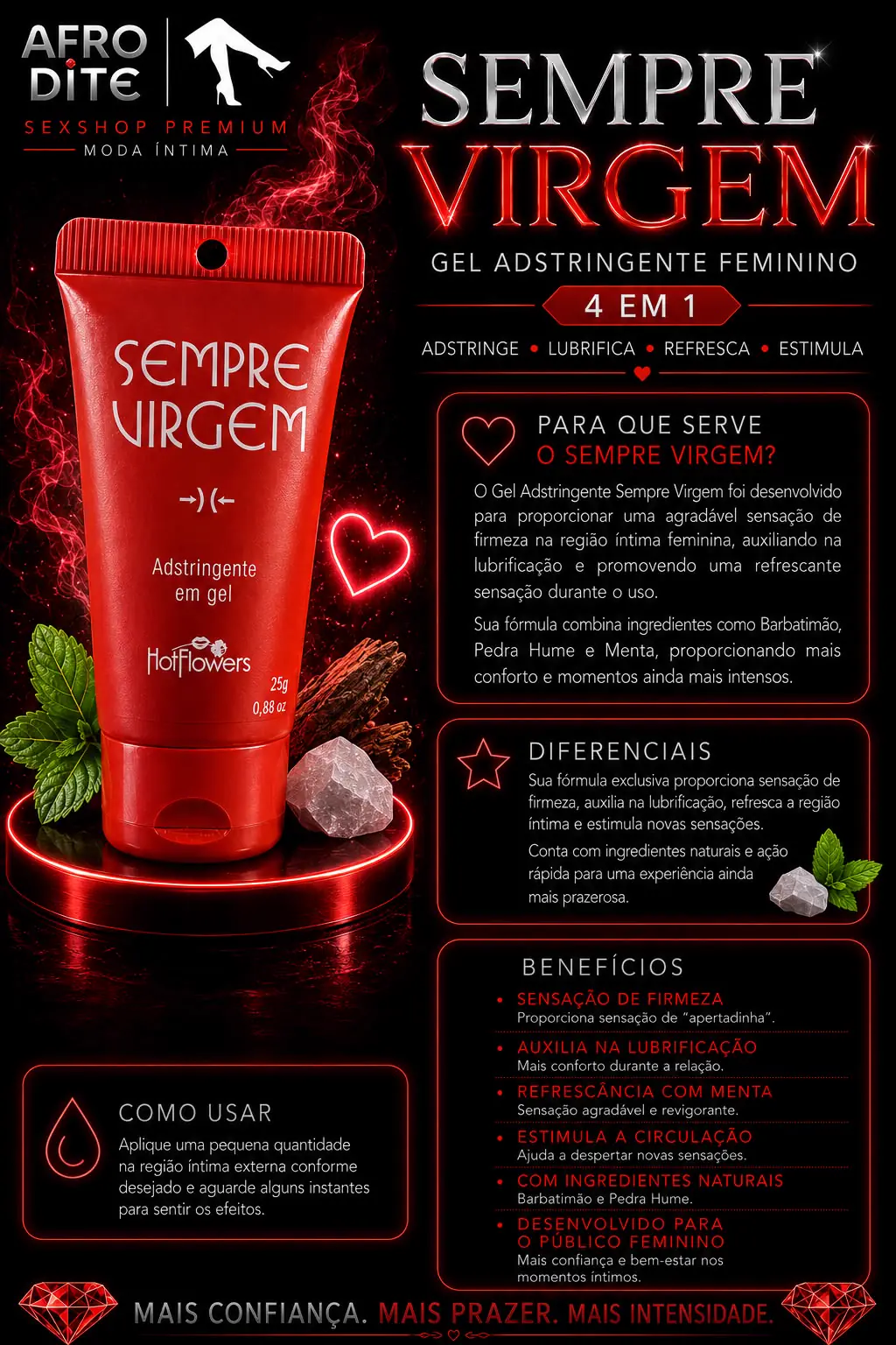 Sempre Virgem Gel Adstringente Feminino