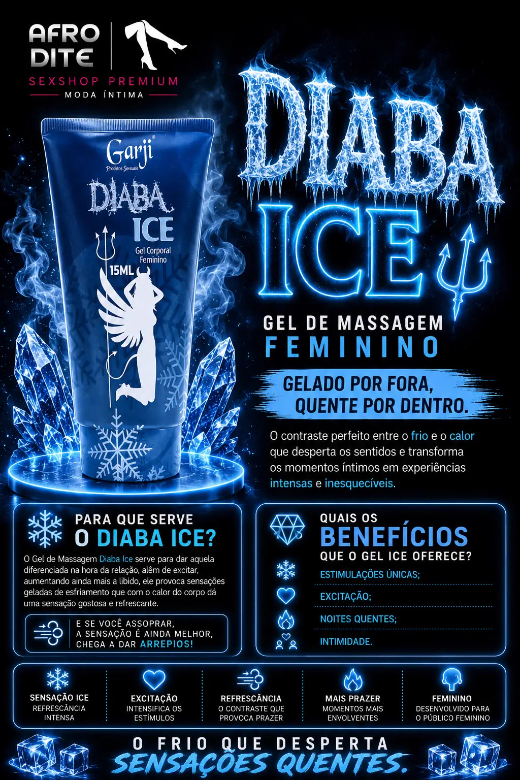 Ice Gel Corporal Feminino 15ml