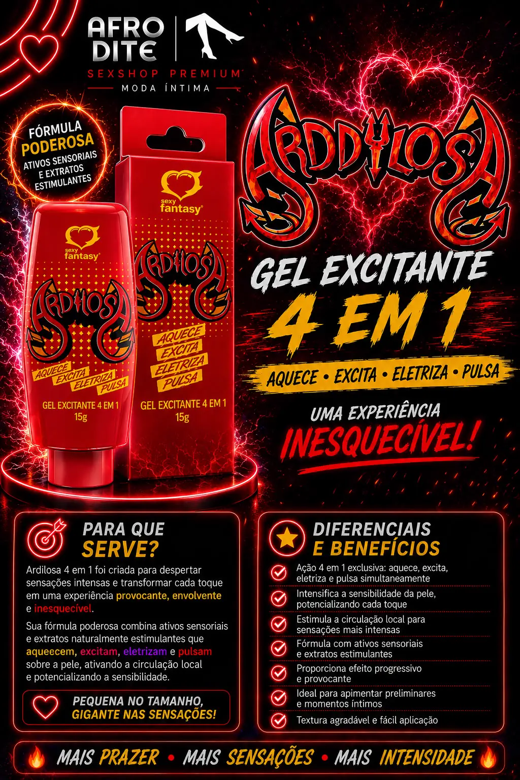 Gel Excitante 4 em 1