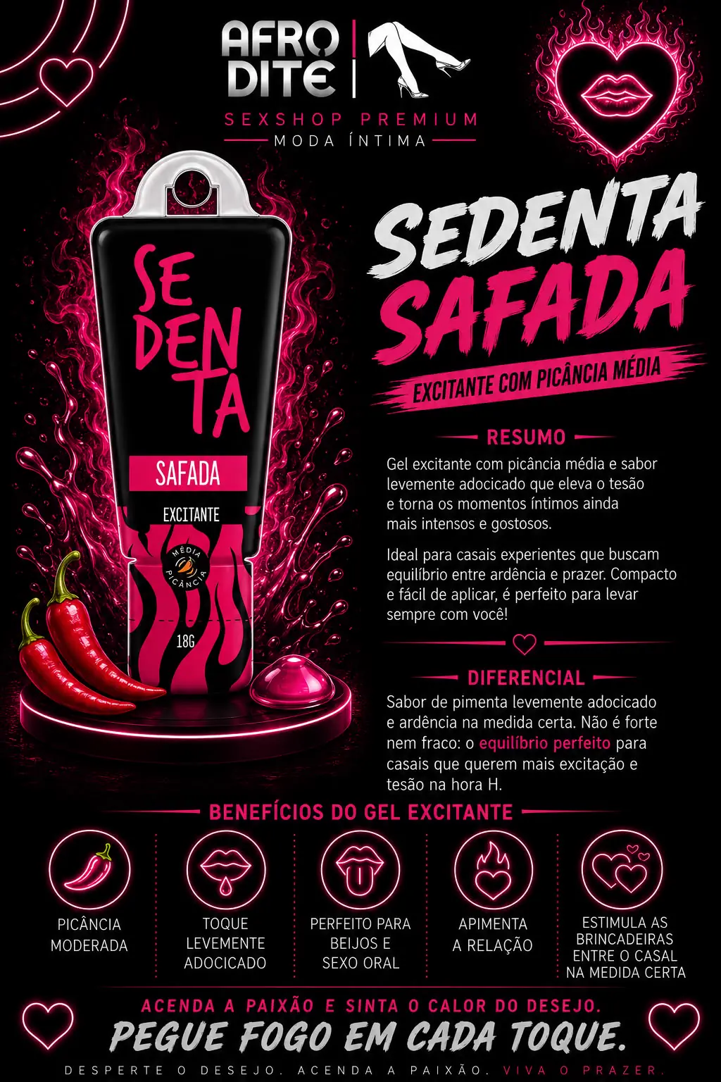 Sedenta Picância Moderada Gel Excitante 18g