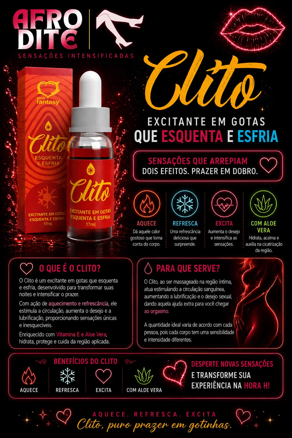 Excitante em Gotas — Esquenta e Esfria