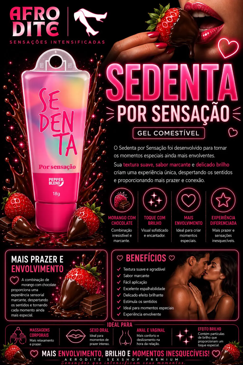 Pepper Blend Morango com Chocolate 18g