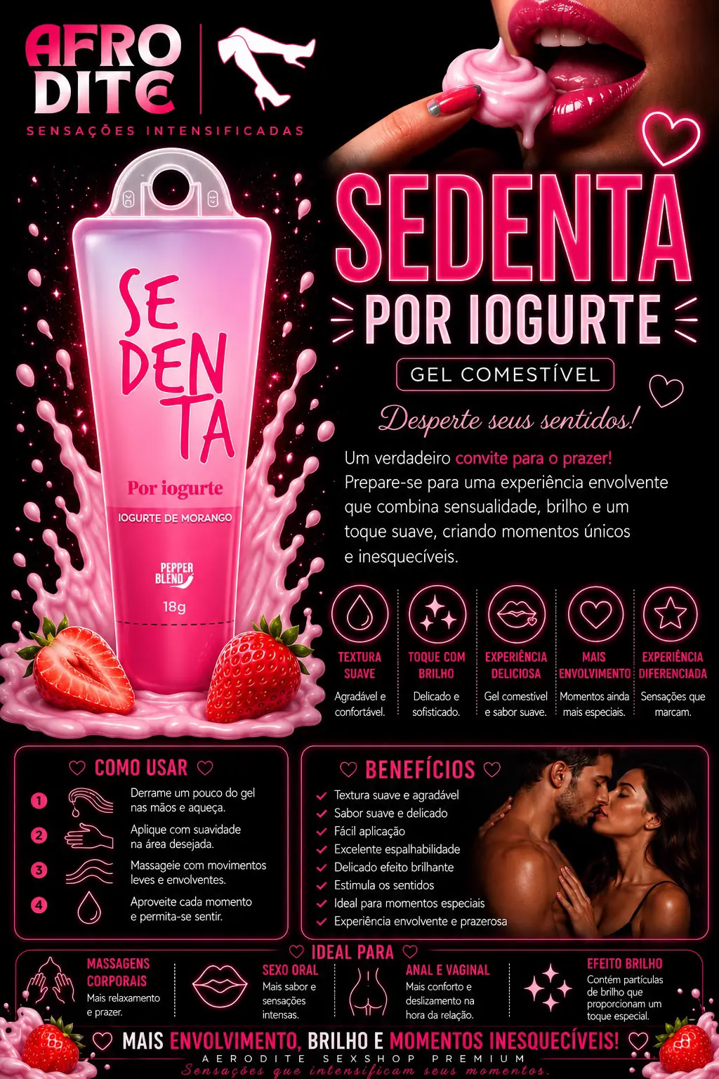 Sedenta por Iogurte Gel Comestível