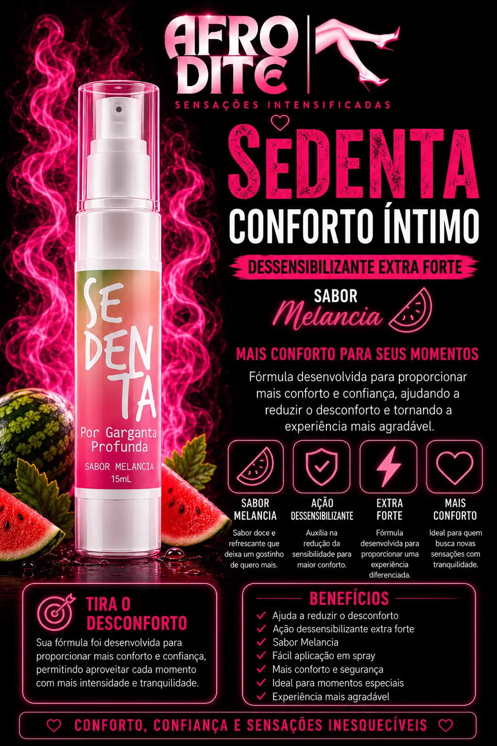 Sedenta Conforto Íntimo Dessensibilizante Extra Forte