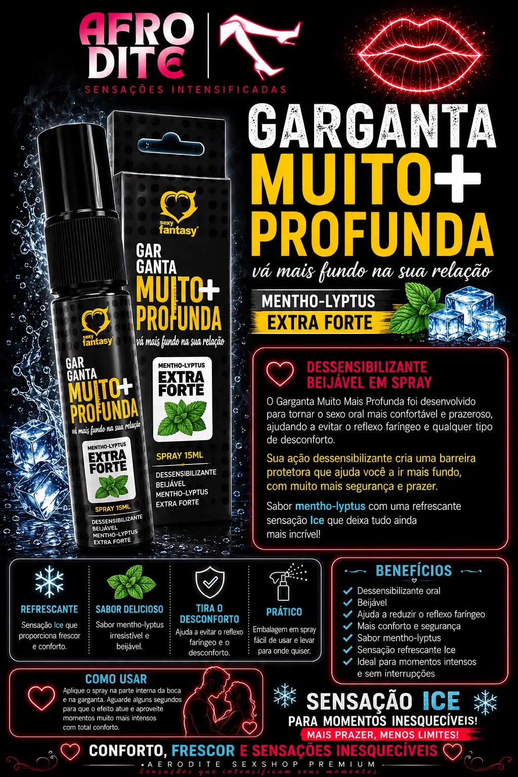 Dessensibilizante Beijável Mentholyptus Extra Forte 15ml
