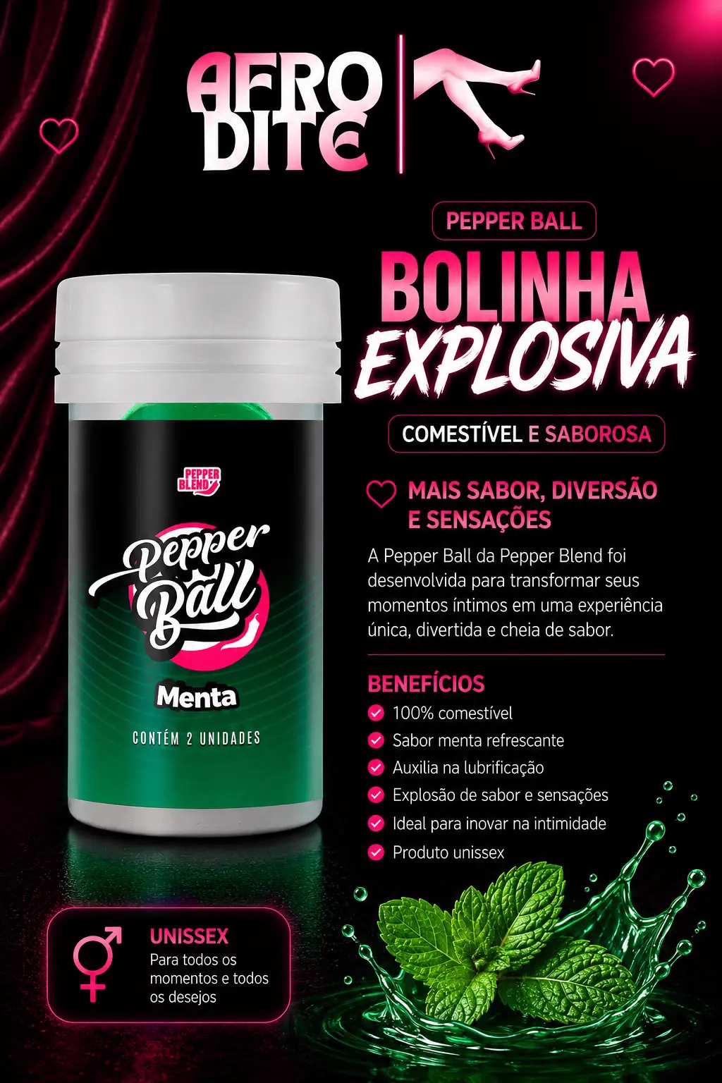 Pepper Ball Bolinha Explosiva Comestível