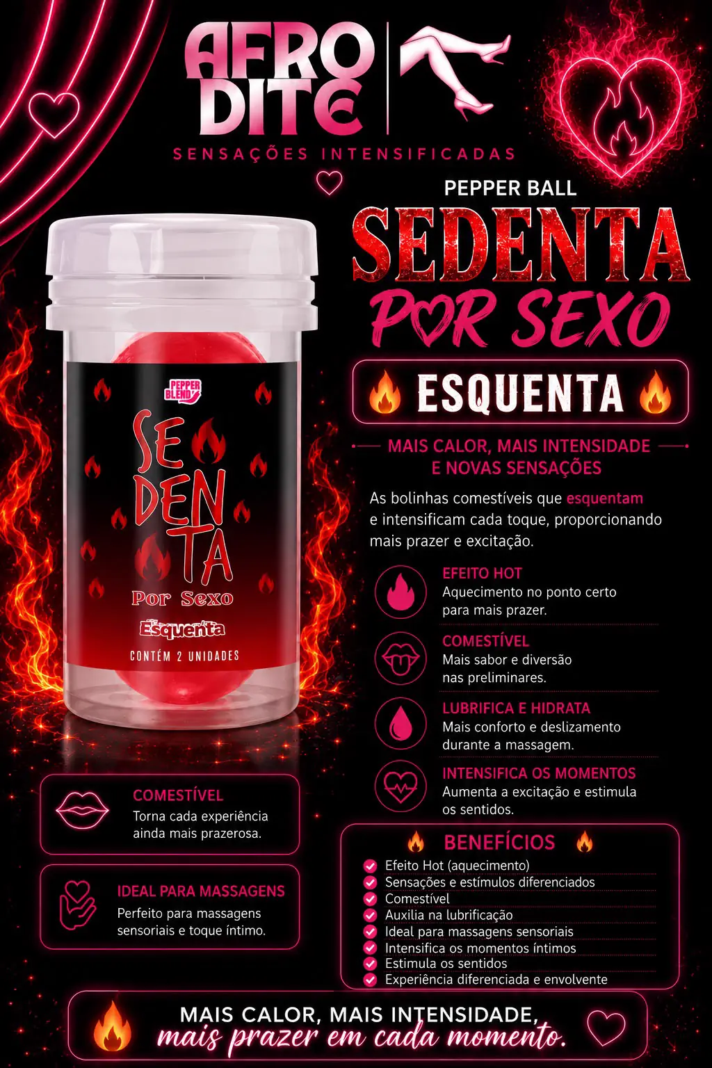 Gel Excitante Sexo Esquenta (2 unidades)